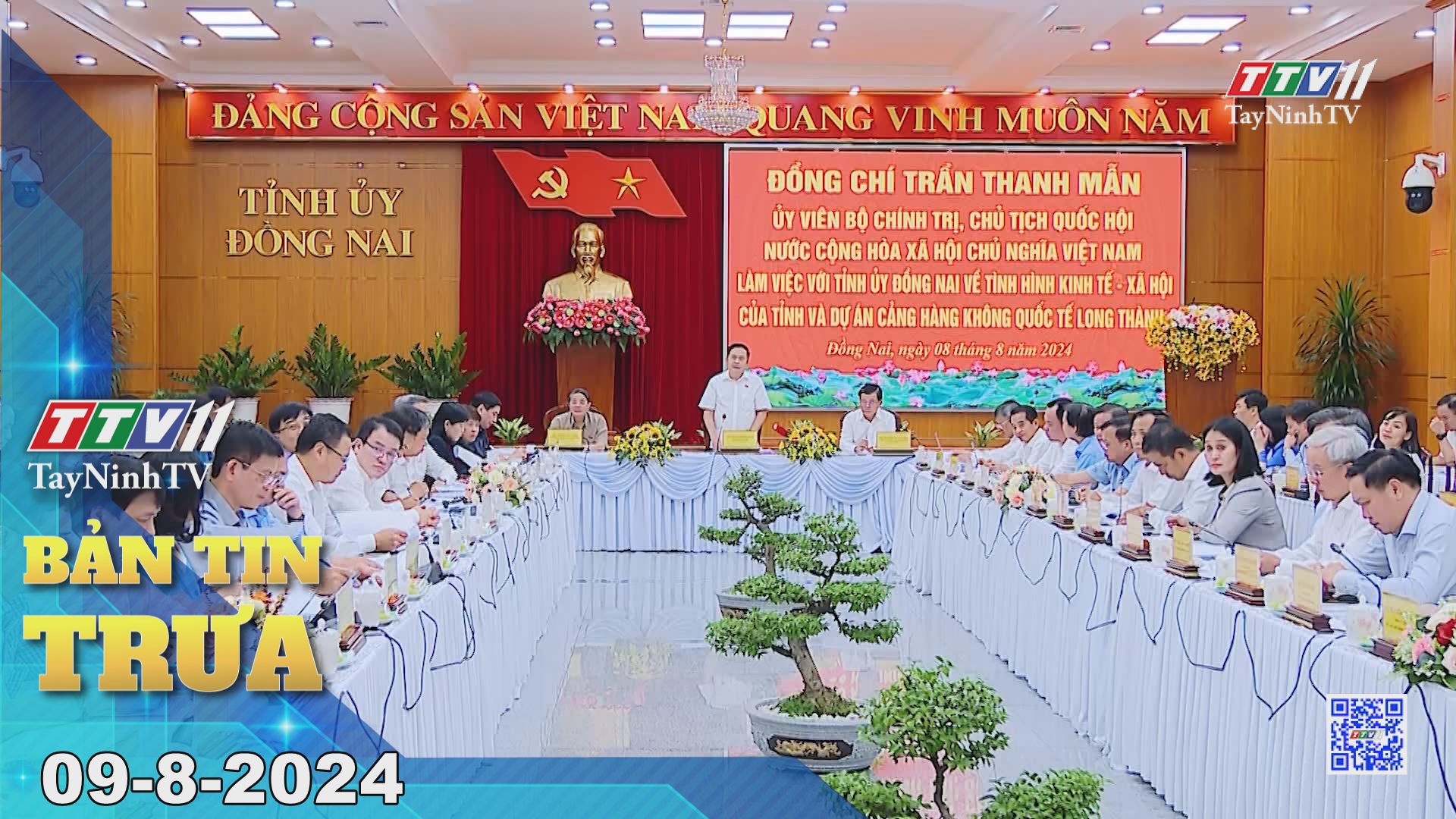 Bản tin trưa 09-8-2024 | Tin tức hôm nay | TayNinhTV